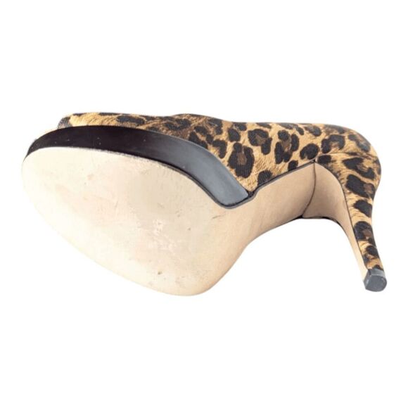 STUART WEITZMAN Leopard Print Platform Pumps Size 6M - Picture 6 of 7